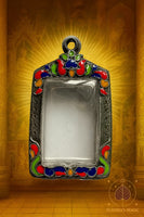 🕉 Reliquaire pour amulettes Phra Somdej – motifs polychromes artisanaux # 682