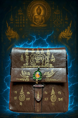 Sac magique orné de yant par le vénérable Ajarn Wicha # 697