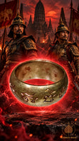 Wen Pok Meedh New-Phet Pah-Issuan Ring of the Most Venerable Luang Phor Moon of Wat Banjan # 887