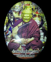 Amulette dorée de Lersi Narot - Vénérable Ajarn Porn. # 100 - Magic of the Buddha