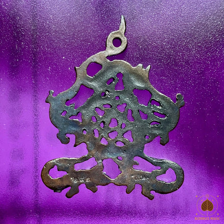 Talisman de charme aux neuf gecko entrelacés - Très Vénérable Luang Pu Nya Than Thon Khantiko du Wat Ban Phap # 851 Magic of the Buddha