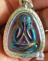 Beautiful alchemical amulet Phra Pidta and Ai-Kai - Wat Chedi. #111