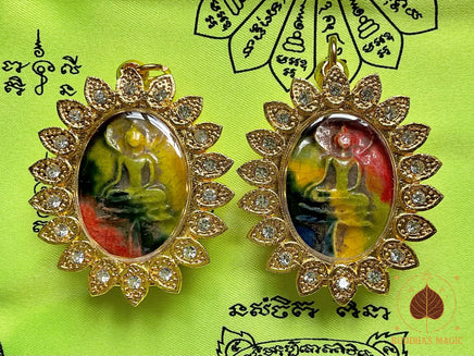 Amulette Bouddha Phra Somdej en Céramique Multicolore # 685 Magic of the Buddha