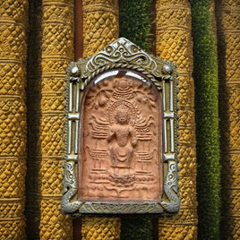 Amulette du Bouddha Maitreya – Style Dvaravati – Stupa de Phratat Na Dun (2006) # 607