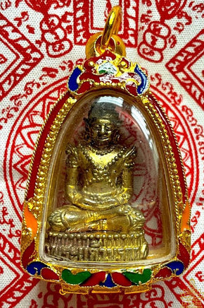 Amulette Phra Kling du Bouddha d'emeraude Phra Keow Morakot - Très Vénérable LP Moon Tithasilo.
