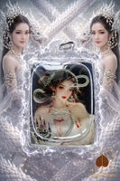 🐉 Amulette de la Reine des Nagas – Ajarn Meng – Grande amulette rituelle de pouvoir et de charme # 764