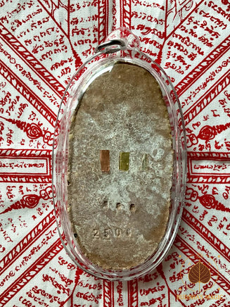 Grande amulette Lersi ancienne en plantes sacrées – Année 2508 (1965) # 740 Magic of the Buddha