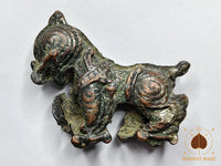 Singharaj ancien – Amulette de protection royale en métal rituel patiné # 762