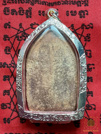 Amulette Indra sur Airavata avec perle verre alchimique # 815 Magic of the Buddha