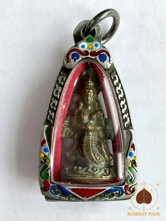 Amulette ancienne de la déesse Nagas Kanya – Style tibétain # 778 Magic of the Buddha