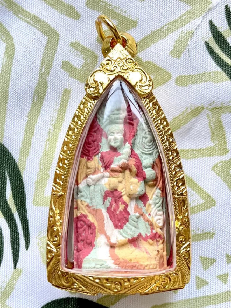 Multicolored Phra Siwali – Venerable Ajarn Daeng (Wat Pom Raman ...