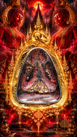Phra Pidta Pim Jumbo Protective Buddha Amulet – Lineage of the Most Venerable Luang Phor Kaeow # 892