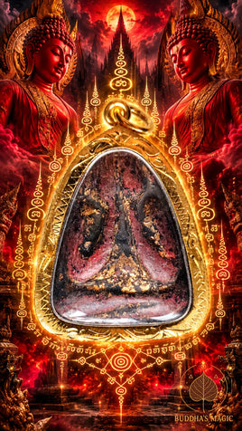 Amulette protectrice du Bouddha Phra Pidta Pim Jumbo – Lignée du Très Vénérable Luang Phor Kaeow # 892 Magic of the Buddha