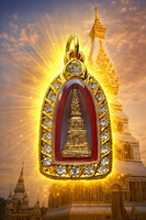 Amulette Phra That Phanom – Poudres sacrées du Chedi originel # 755