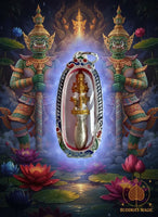 Petite amulette dague rituelle Phra Karn Tao Wessuwan – Très Vénérable Luang Phor Dooh # 751