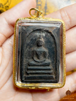 Amulette Phra Somdej en bois sacré noir Mae Phaya Niew Dam  # 872