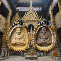 Amulette rare Luang Phor Thuat en poudre sacrée – Consécration royale au Wat Bawon Niwet (2012) # 601