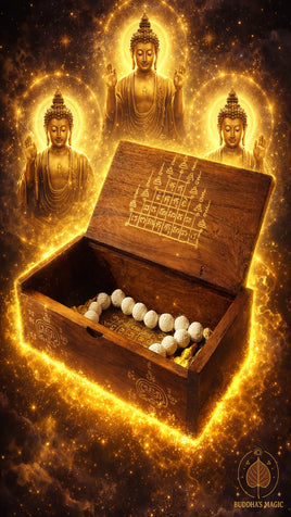 Boîte rituelle de recharge et protection pour amulettes – Yant Mahamongkhön et Yant Gao Yot # 809 Magic of the Buddha