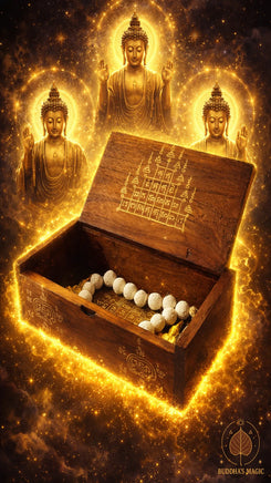 Boîte rituelle de recharge et protection pour amulettes – Yant Mahamongkhön et Yant Gao Yot # 809 Magic of the Buddha