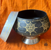 Lot rituel authentique de Luang Phor Dooh — Bol Nam Mön et aspersoir originaux des années 80 # 650