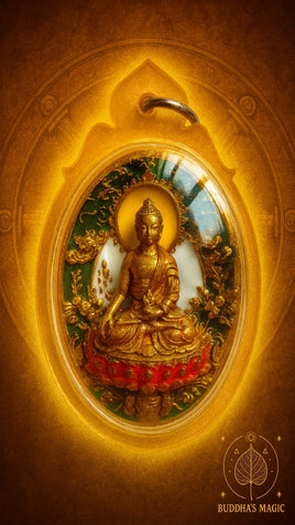 Amulet of the Medicine Buddha Sangye Menla (Phra Moh) #659