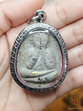 Amulette protectrice Phra Pidta Jumbo Roon Plodnee Song Traimas - Très Vénérable Luang Phor Path du Wat Huay Duan # 847 Magic of the Buddha