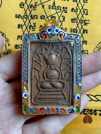 Rare amulette ancienne du Bouddha de fortune Phra Sanghajai - Très Vénérable LP Tae du Wat Sam Ngam. # 394 Magic of the Buddha