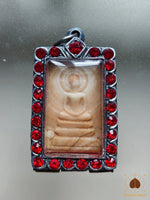Rare amulette Phra Somdej en pierre sacrée Hin Phratat - Très Vénérable Luang Phor Koon Parisutho # 859