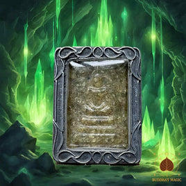Phra Somdej in Green Crystals – Phra Ajarn Chalo (Wat Saphan Thai Norasing) #599