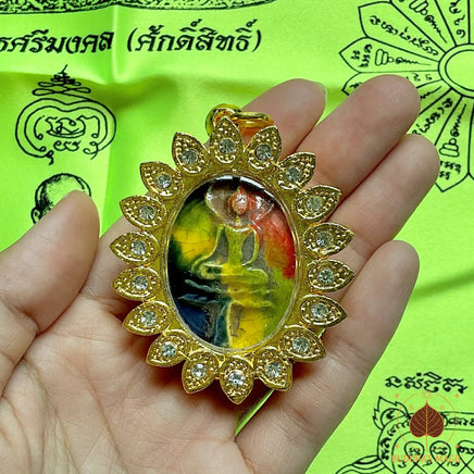 Amulette Bouddha Phra Somdej en Céramique Multicolore # 685 Magic of the Buddha