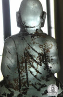 Rare statue ancienne en verre alchimique de Phra Siwali. # 39