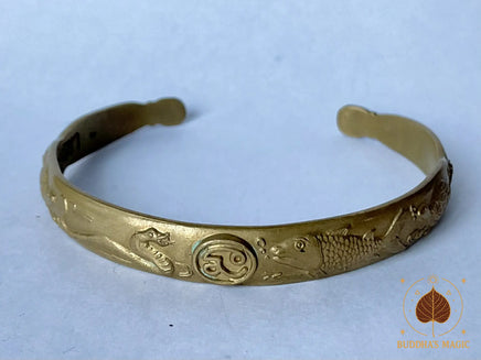 🐟 Bracelet de fortune Kamlae Mang Mee Ngern Thong – Luang Phor Sawat (Wat Salapoon Worawihan, Ayutthaya) # 787 Magic of the Buddha