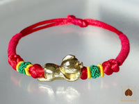Bracelet de charme cochon doré de Yue Lao – Wat Wang Tah Sian, Hong Kong # 891 Magic of the Buddha