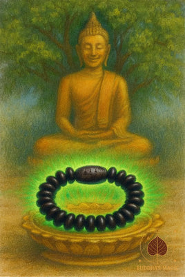 Chapelet de poignet Look Phrakham en bois de tamarinier – Luang Phor Mahasilla Sirijanto # 656