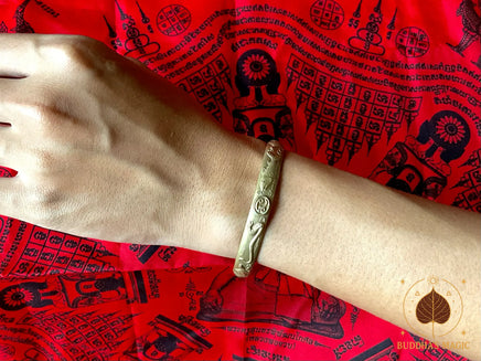 🐟 Bracelet de fortune Kamlae Mang Mee Ngern Thong – Luang Phor Sawat (Wat Salapoon Worawihan, Ayutthaya) # 787 Magic of the Buddha