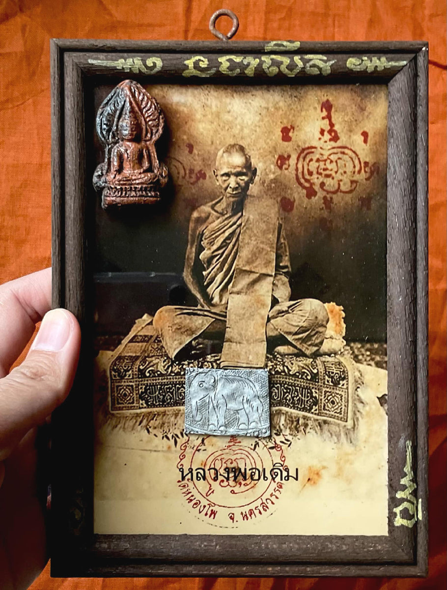 Portrait photo frame of the Most Venerable Luang Phor Doem of Wat ...