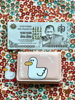 Portefeuille magique de fortune Duck Luck orné de yant (avec billet de temple offert) # 854 Magic of the Buddha