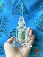 🛕 Chedi translucide aux reliques Sarira arc-en-ciel et Bouddha – Wat Luang Phor Sothorn # 700