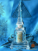 🛕 Chedi translucide aux reliques Sarira arc-en-ciel et Bouddha – Wat Luang Phor Sothorn # 700