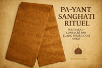 Chemise rituelle Pa-Yant Sanghati du Wat Sakai consacrée par Luang Phor Dooh (1982) # 654
