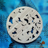 🐉 Ornement décoratif chinois en bois sculpté – Dragon circulaire # 786 Magic of the Buddha