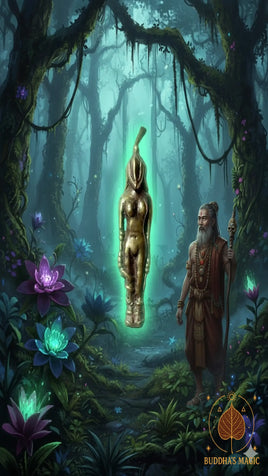 🍃 Fruit Sacré Makaliporn – Statuette Rituelle en Bronze – Féminité Mystique et Abondance # 777 Magic of the Buddha