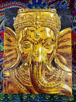 Peintures originales de Lyn – Bouddha et Ganesh – Pièces uniques Magic of the Buddha