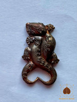 🦎Amulette couple de geckos Ngern Lan Mahasané – Vénérable Luang Phor Liang du Wat Jom Ket # 793 Magic of the Buddha