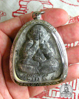 Grosse amulette du Bouddha Phra Pidta - Wat Khao Lem # 131