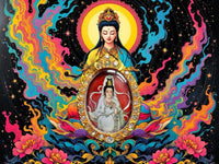 Pendentif ancien double face de la Bodhisattva Guan Yin # 562 Magic of the Buddha