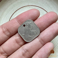 🪙 Pièce birmane 10 Pyas au Chinthe – Usage ethnique Akha # 746