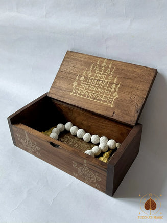 Boîte rituelle de recharge et protection pour amulettes – Yant Mahamongkhön et Yant Gao Yot # 809 Magic of the Buddha