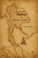 Statuette Phaya Moo sanglier sacré en terre cuite peinte # 855 Magic of the Buddha