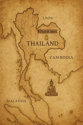 Statuette Phaya Moo sanglier sacré en terre cuite peinte # 855 Magic of the Buddha